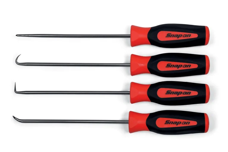 Snap-on awls, hooks and picks